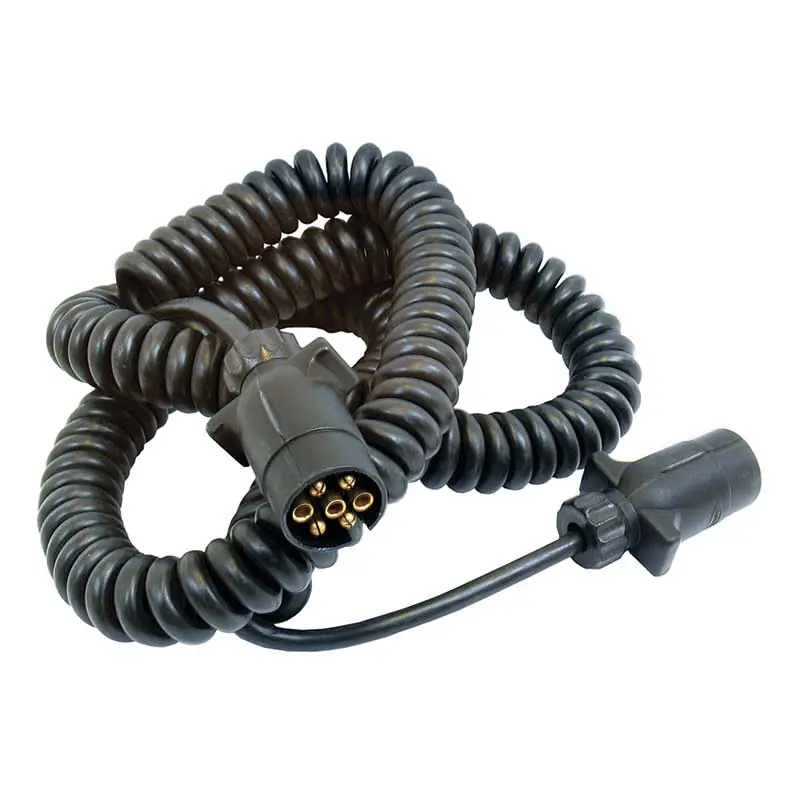 Spiralkabel 3.5M Kunststoffstecker 7-polig Schneller Versand