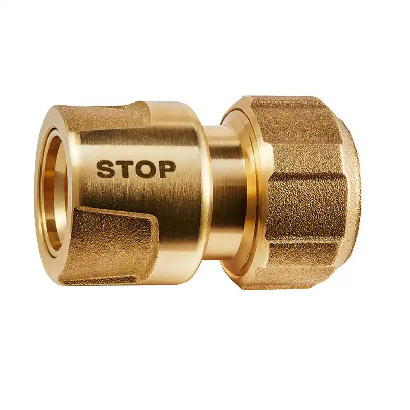 Highlight GEKA® plus Schlauchstück mit Wasserstop 5/8" - 16mm