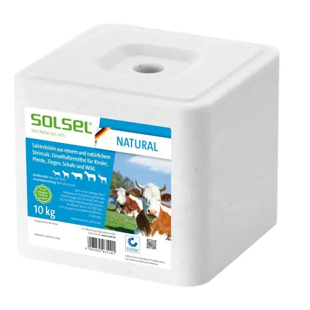 SOLSEL® NATURAL | 10 kg | Salzleckstein für Rinder, Pferde, Schafe, Ziegen & Wild Meistverkauft