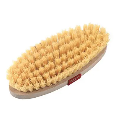 Viehputzbürste Nylon,weiß,mit Haltegurt Preis Gesenkt