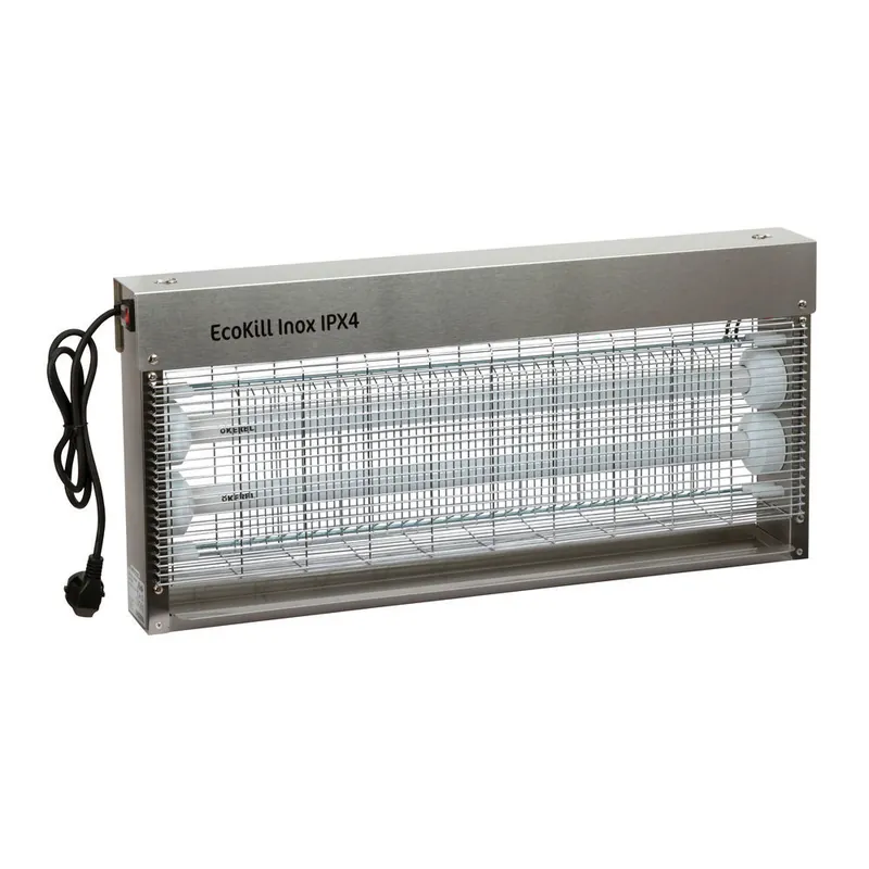 Aktuell Fliegenvernichter EcoKill Inox IPX4 2 x 18 Watt