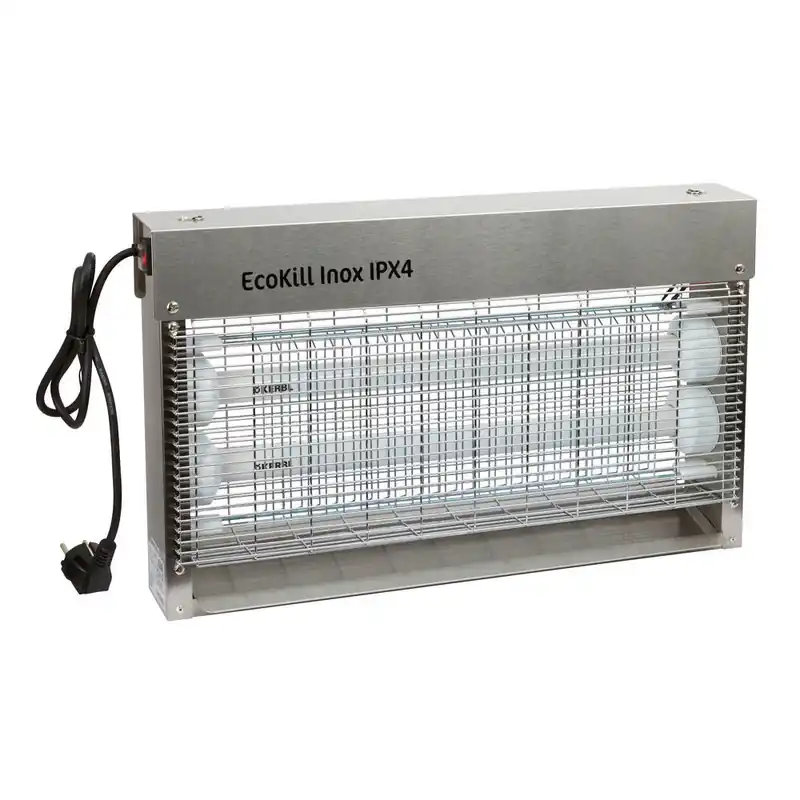 Fliegenvernichter EcoKill Inox IPX4 2 x 15 Watt Schneller Versand
