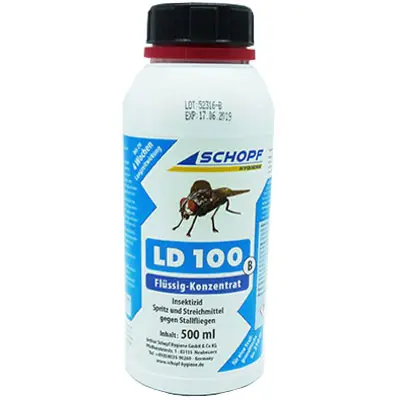 Neu Im Sortiment LD 100 B 500 ml gegen Fliegen 350m²