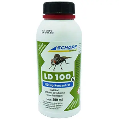 LD 100 G 500 ml gegen Fliegen 350m² Markenware