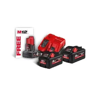 Akku Starterset 2 x 8.0 Ah 18V M18HNRG-802 Milwaukee® Knallerangebot