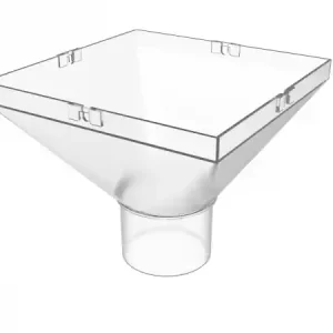 Trichter PVC transparent milchig für 75 mm Fallrohr Top-Angebot