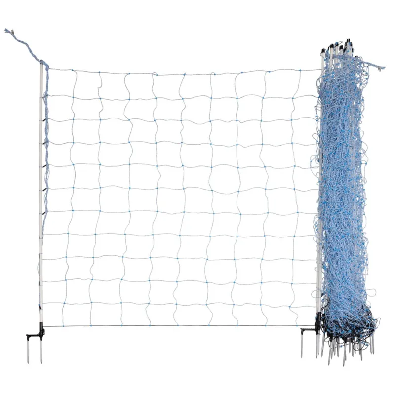 AKO OviNet 170 | 25 m x 170 cm | blau-weiß | Doppelspitze | Weidenetz extra hoch | für Schaf- u. Ziegenhaltung Top-Preis