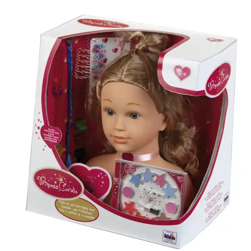 Neu Im Sortiment Klein K5240 Klein Schmink- und Frisierkopf Princess Coralie groß 14-teilig