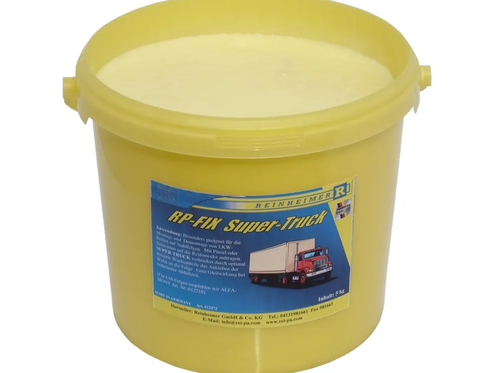 Sonstige Reifenmontagepaste gelb "RP-FIX-super truck-5kg" weiche Konsistenz 5kg Eimer Echt