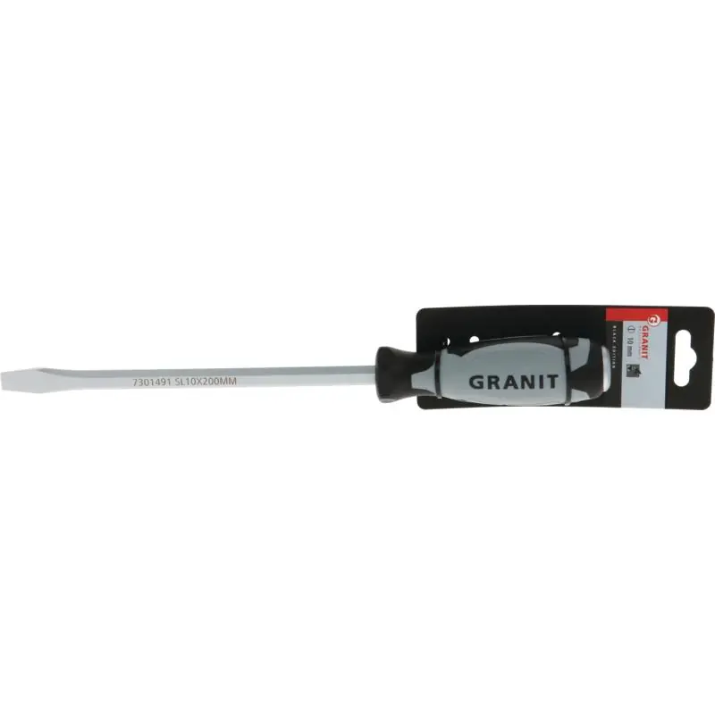 GRANIT Black Edition Schraubendreher mit Schlagkappe, 10 mm Geprüft