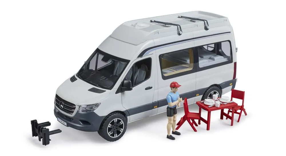 Bruder Bruder MB Sprinter Camper mit Fahrer Expressversand