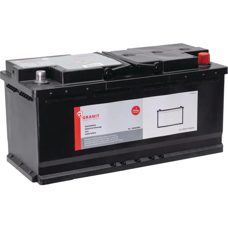 Granit Batterie AGM 12V 105Ah 950A AGM-Batterie, wartungsfrei Preisreduziert