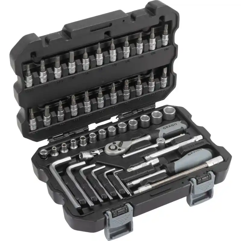 Preiswert GRANIT Black Edition 1/4‘‘ Steckschlüssel Satz 50-tlg., zöllig