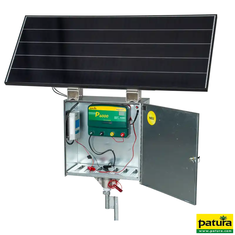 Sonderaktion Patura Sicherheitsbox XL mit P 6000 Weidezaungerät + 200 W Solarmodul