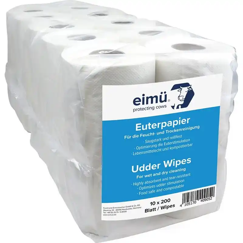 Abverkauf eimü Euterpapier - 10 Rollen
