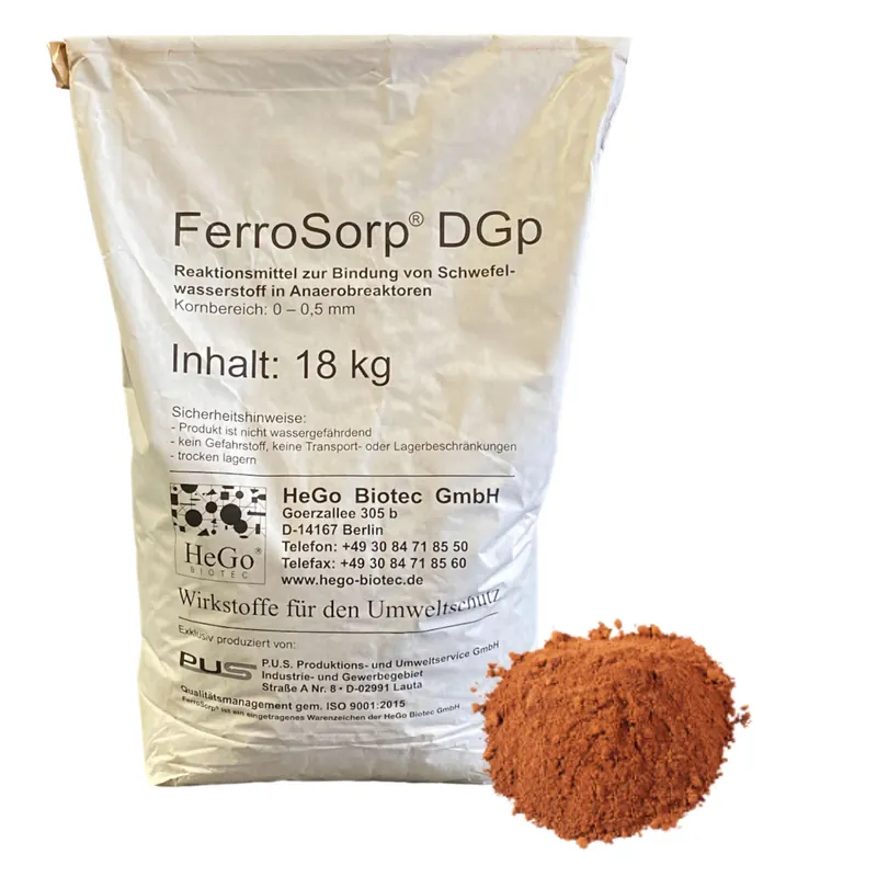 Schneller Versand Eisenhydroxid FerroSorp DGp im 18 kg Sack