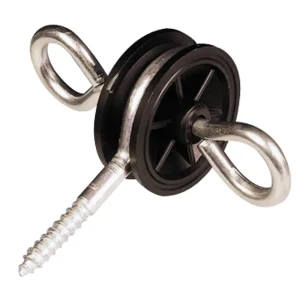 Top-Angebot 5x Torgriffisolator, Holzgewinde - mit 2 Ösen