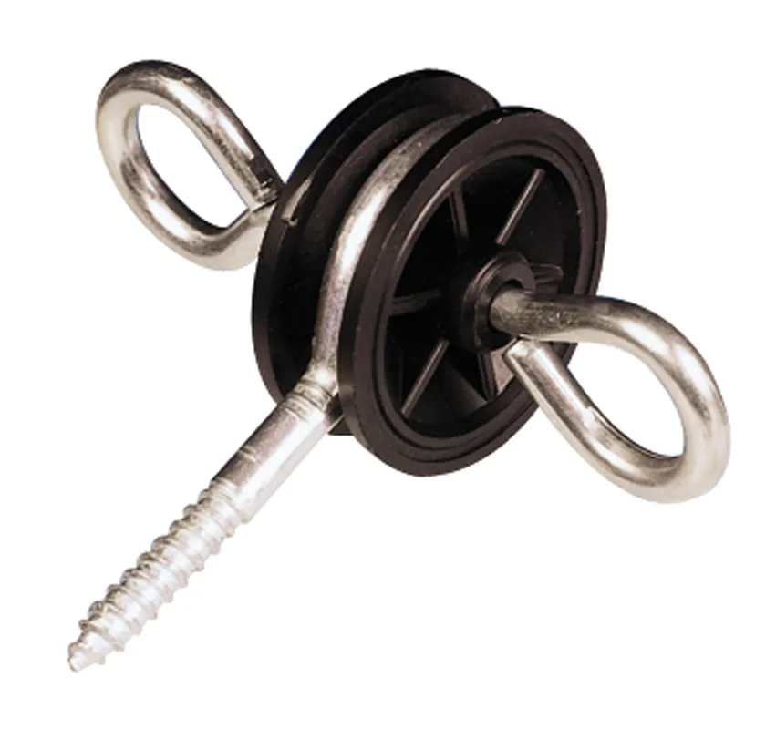 Top-Angebot 5x Torgriffisolator, Holzgewinde - mit 2 Ösen