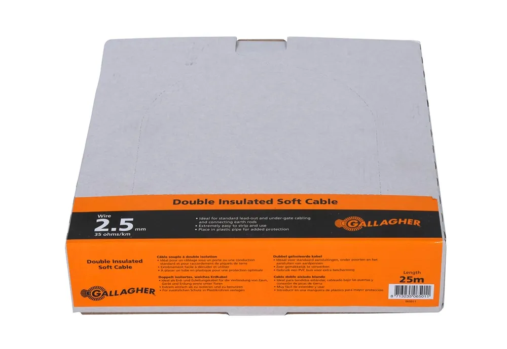 Neu Im Sortiment 25m Zaunzuleitung & Erdkabel - 2,5mm