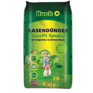Markenware Hack Rasendünger Rasafit Spezial - 20 kg 1 L