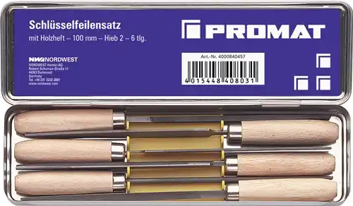 Top-Angebot TECWERK Schlüsselfeilensatz Länge 100 mm