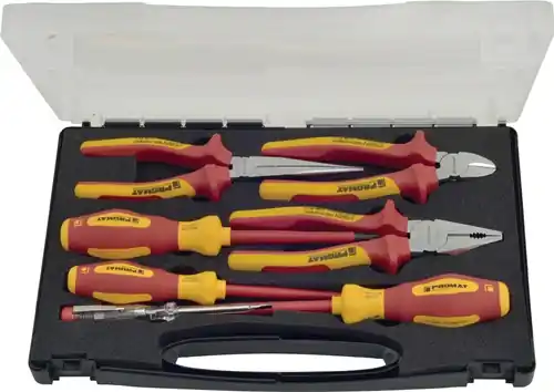 Knallerangebot TECWERK Zangen-/Werkzeugsatz 7-teilig DIN ISO 5749