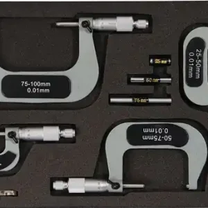 Top-Angebot TECWERK Bügelmessschraubensatz 0-100 mm