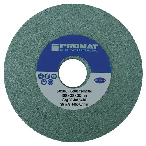 PROMAT Schleifbockscheibe Durchmesser 300xB40x76mm 80 125 mm (Nicht verfügbar) 32 mm Sonderaktion