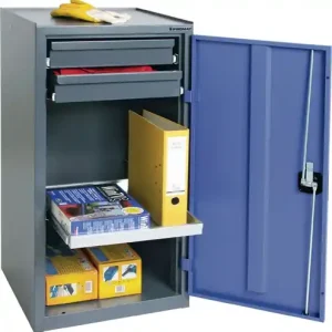 Abverkauf PROMAT Werkzeug-/Beistellschrank H1000xB500xT500 mm 1 Schublade. 2 Böden
