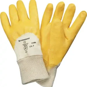 Sonderangebot PROMAT Handschuhe Größe 7 gelb Strickbund. teilbeschichtet
