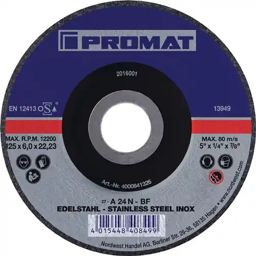 Angebot PROMAT Schruppscheibe D115xS6mm INOX 115 mm