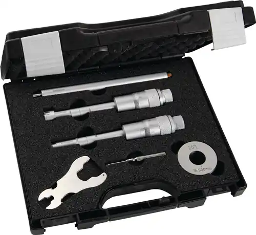 PROMAT Innenmessschraubensatz 50-100 mm Dreipunktausführung 0.001 mm Mega-Angebot
