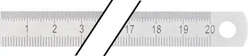 Neue Kollektion PROMAT Stahlmaßstab Länge 300 mm 150 mm 13 x 0.5 mm