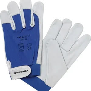 PROMAT Handschuhe Größe 10 natur/blau 8 Finale Aktion