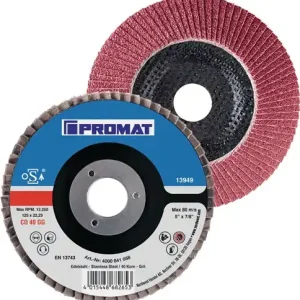 PROMAT Fächerscheibe Durchmesser 115 mm Körnung 40 konisch 40 115 mm Direkt Vom Hersteller