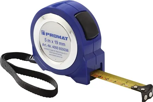 Schnäppchen PROMAT Taschenrollbandmaß Länge 5 m Breite 19 mm mm/cm Selbstarretierung 16 mm