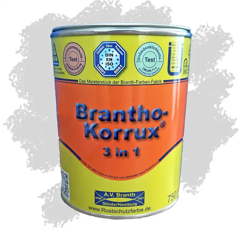 Brantho-Korrux 3 in 1, lichtgrau, RAL 7035, 0,75 Liter RAL 1007 Narzissengelb RAL 1007 Narzissengelb Schneller Versand