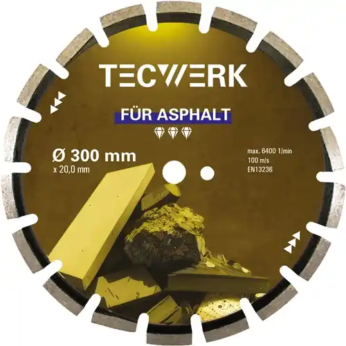TECWERK Diamanttrennscheibe Durchmesser 400 mm Bohrung 25,4 mm Billig