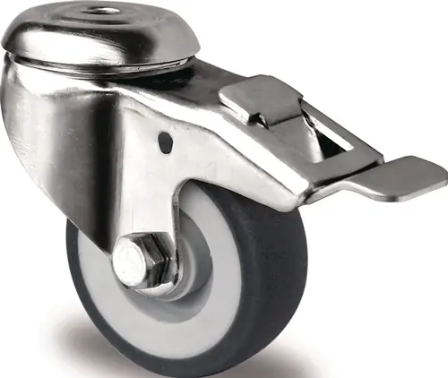 Garantierte Lieferung PROMAT Lenkrolle mit Totalfeststeller Rad- Durchmesser 50 mm Tragfähigkeit 50 kg Gleitlager 70 mm