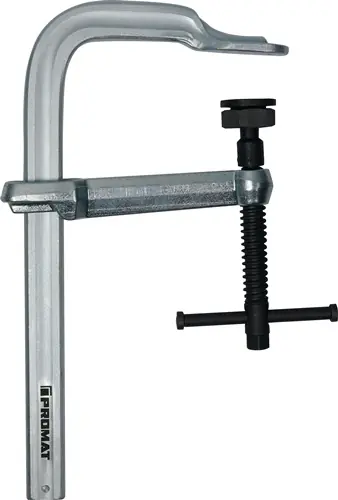 Direkt Vom Hersteller PROMAT Hochleistungsschlosserzwinge Spannweite 500 mm Ausladung 140 mm Hohlprofilschiene 250 mm