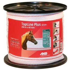 Jetzt Bestellen Weidezaunband TopLine Plus, 200 Meter x 40 mm Breite, rot-weiß