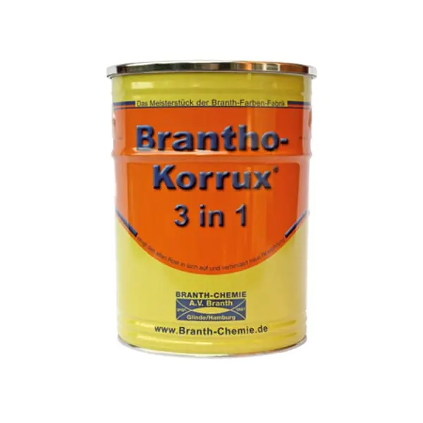Top-Preis Brantho-Korrux 3 in 1 (Schlepperlack), 5 Liter RAL 3009 Rotbraun RAL 1007 Narzissengelb