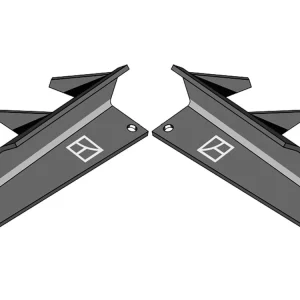 Industriehof® Streuflügel links/rechts, 350 mm x 8 mm für Tellerstreuwerk Universalstreuer Bergmann Markenprodukt