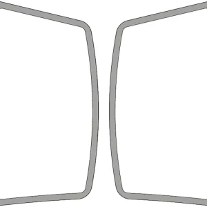 Nur Heute Seitenscheibe 616; 710 x 5 mm links/rechts, grün, Siebdruck, geklebt, für Traktor Deutz-Fahr, Same, Lamborghini, Hürlimann