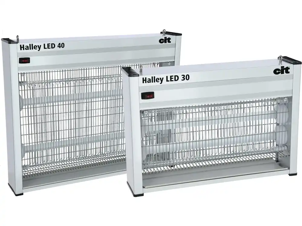 Halley Fliegenvernichter "LED" Aluminiumgehäuse, IP X4 Sonderaktion
