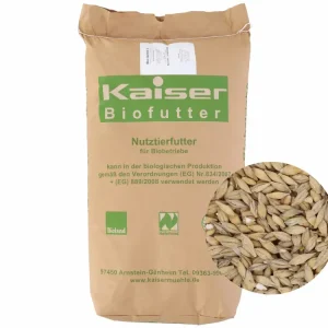 Preiswert Kaiser Bio-Gerste A (anerkannte Ware) naturbelassene Futtergerste in Bio-Qualität