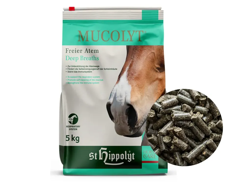St. Hippolyt Mucolyt Atemwegskur mit Wirkstoffen für die Atemwege von Pferden Top-Seller