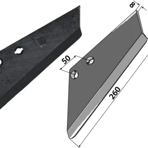 Industriehof® Scharflügel links/rechts 260 mm, für Grubber Sicam/Rau Preisreduziert