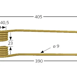 Markenprodukt Kreiselheuerzinken links/rechts 405 x 111 x 9 mm für Heuer Vicon Fanex 400, 500, 600 730 ab Bj. 87