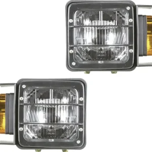 Günstig Herth + Buss Hauptscheinwerfer links/rechts, R2 (Bilux), T4W, 12 V; 24 V, 151 x 151 x 120 mm, mit Abdeckung
